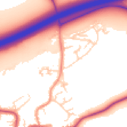 Daytime road noise heatmap for TN16 1DR