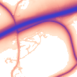 Daytime road noise heatmap for TN16 1DY