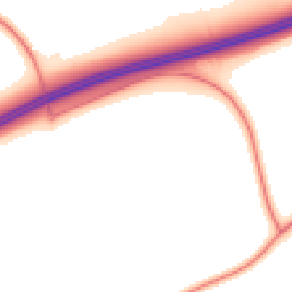 Night-time road noise heatmap for TN16 1EA
