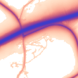 Daytime road noise heatmap for TN16 1EJ