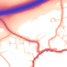 Daytime road noise heatmap for TN16 1ET