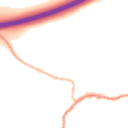 Night-time road noise heatmap for TN16 1ET
