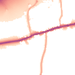 Daytime road noise heatmap for TN16 1HU