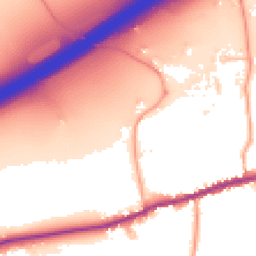 Daytime road noise heatmap for TN16 1HZ