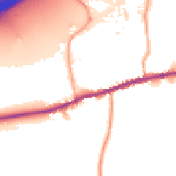 Daytime road noise heatmap for TN16 1JG