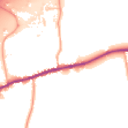 Daytime road noise heatmap for TN16 1JL