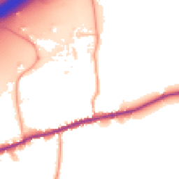 Daytime road noise heatmap for TN16 1JT