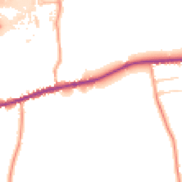 Daytime road noise heatmap for TN16 1JX