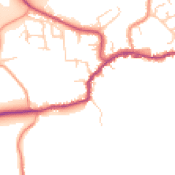 Daytime road noise heatmap for TN16 1RG