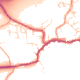 Daytime road noise heatmap for TN16 1TP