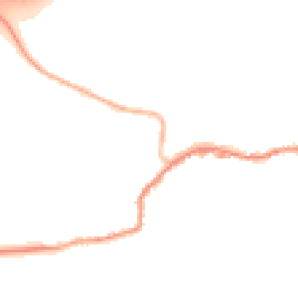 Night-time road noise heatmap for TN16 1TP