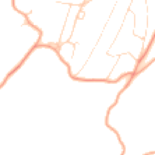 Daytime road noise heatmap for TN16 2AH