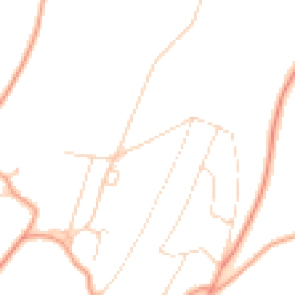 Daytime road noise heatmap for TN16 2AP