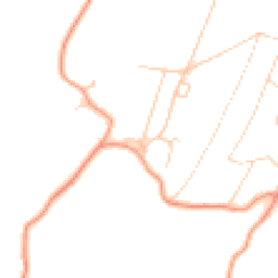 Daytime road noise heatmap for TN16 2AQ