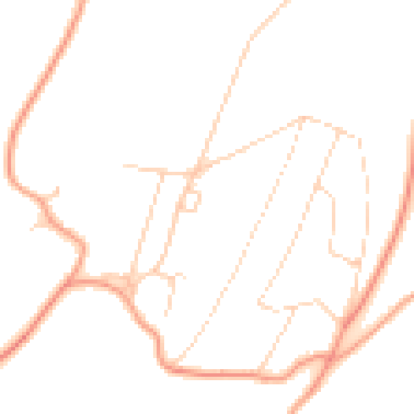 Daytime road noise heatmap for TN16 2AS
