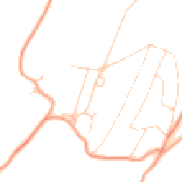 Daytime road noise heatmap for TN16 2AT
