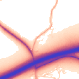 Daytime road noise heatmap for TN16 2DN