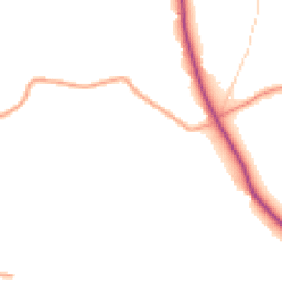 Daytime road noise heatmap for TN16 2EH