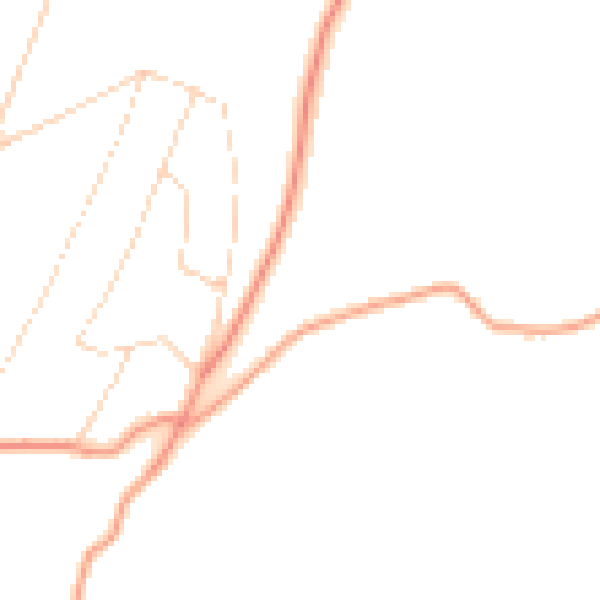 Daytime road noise heatmap for TN16 2LR