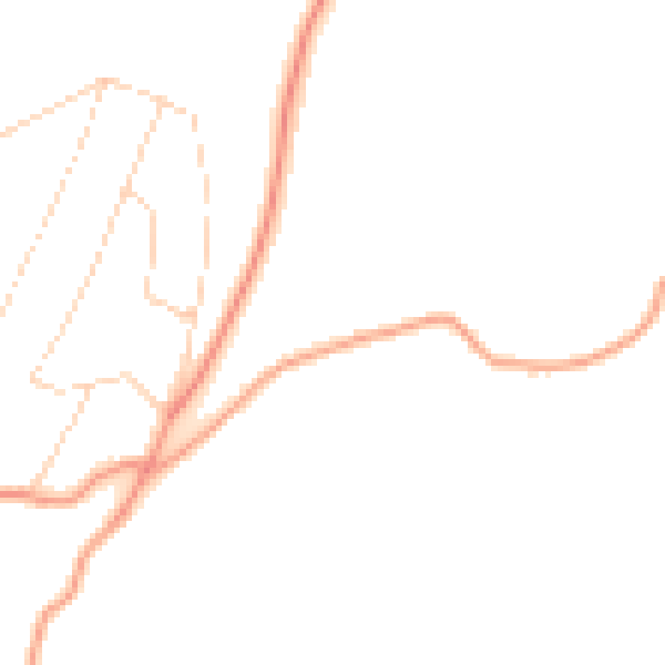 Daytime road noise heatmap for TN16 2LS