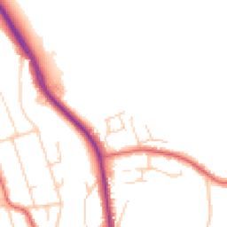 Daytime road noise heatmap for TN16 3BL