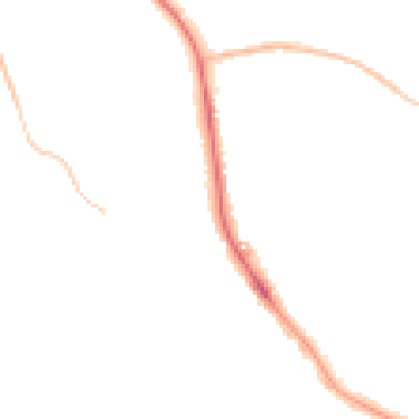 Night-time road noise heatmap for TN16 3DS