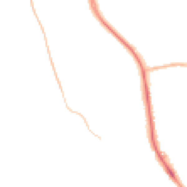 Night-time road noise heatmap for TN16 3DW