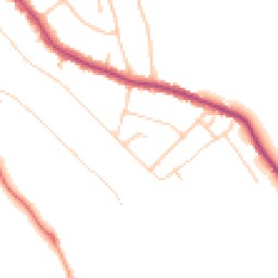 Daytime road noise heatmap for TN16 3HQ