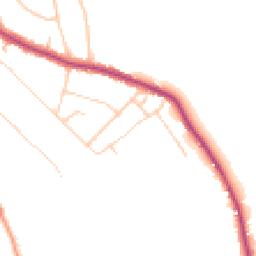 Daytime road noise heatmap for TN16 3HX