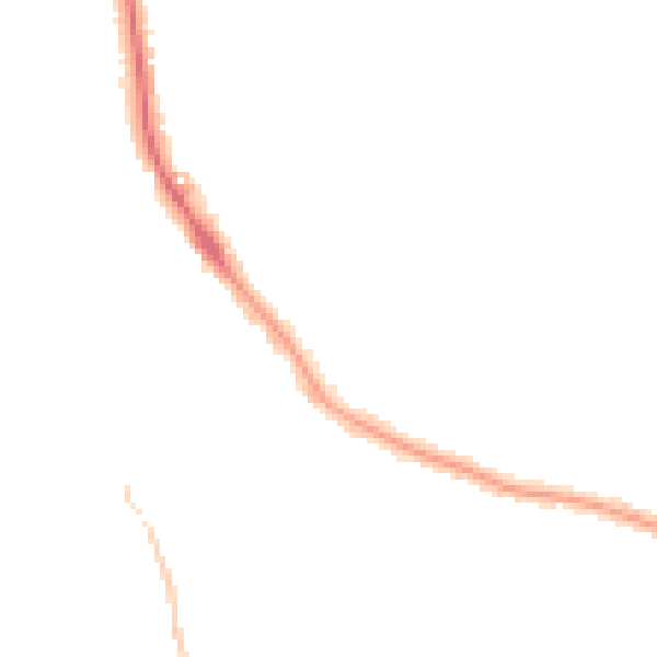 Night-time road noise heatmap for TN16 3LJ