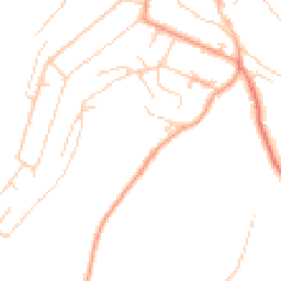 Daytime road noise heatmap for TN16 3RL