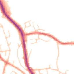 Daytime road noise heatmap for TN16 3SH