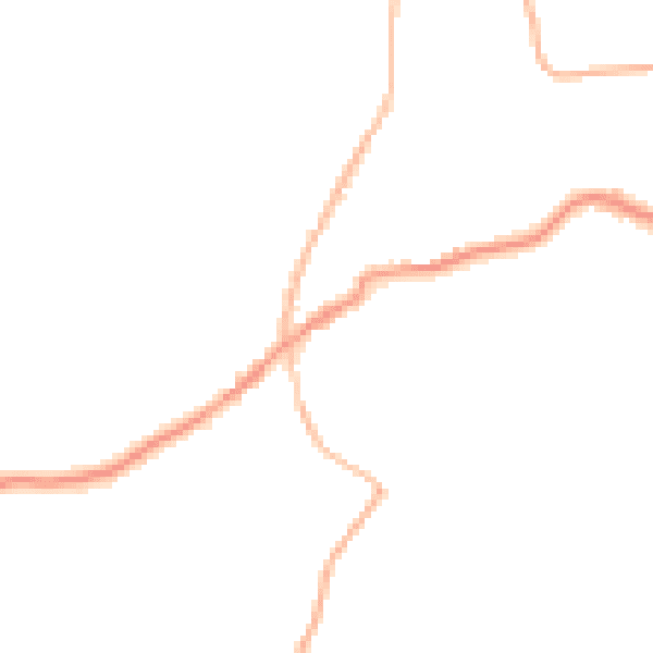 Night-time road noise heatmap for TN17 1AL