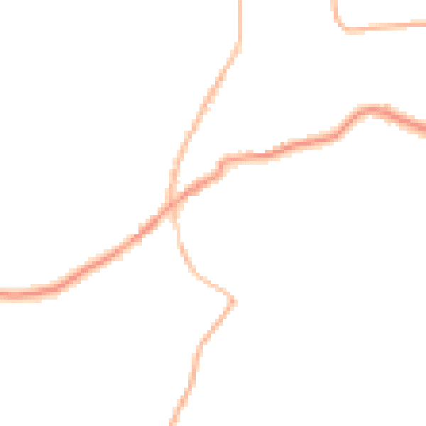 Night-time road noise heatmap for TN17 1AN