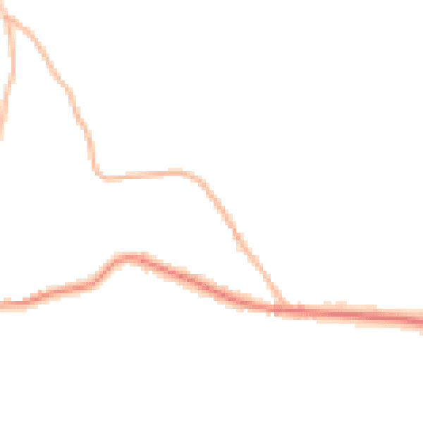Night-time road noise heatmap for TN17 1AW
