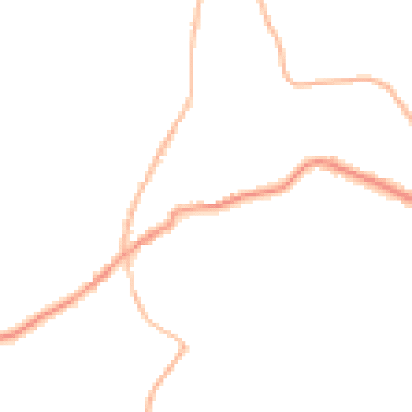 Night-time road noise heatmap for TN17 1BL