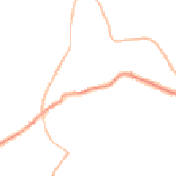 Night-time road noise heatmap for TN17 1BN