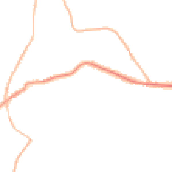 Night-time road noise heatmap for TN17 1BP