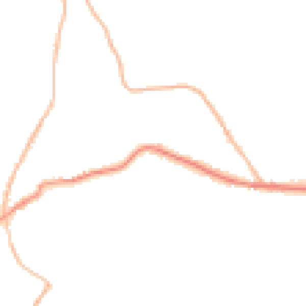 Night-time road noise heatmap for TN17 1BS