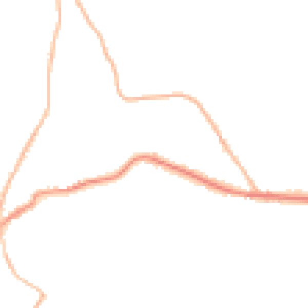 Night-time road noise heatmap for TN17 1BT