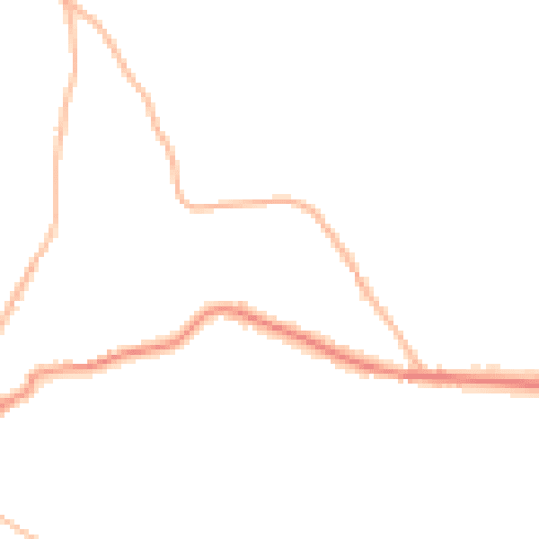Night-time road noise heatmap for TN17 1BU