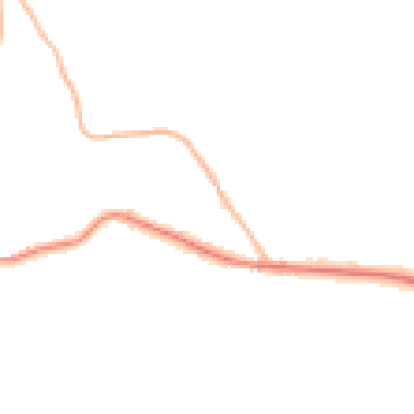 Night-time road noise heatmap for TN17 1DJ