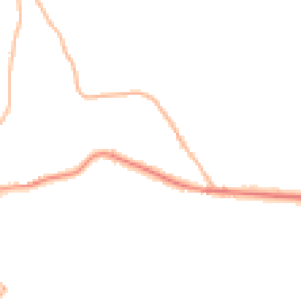 Night-time road noise heatmap for TN17 1DN