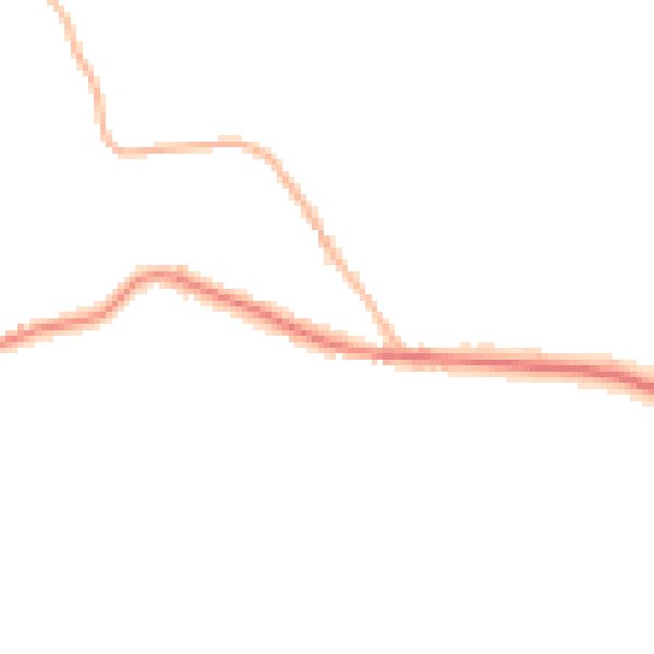 Night-time road noise heatmap for TN17 1DR