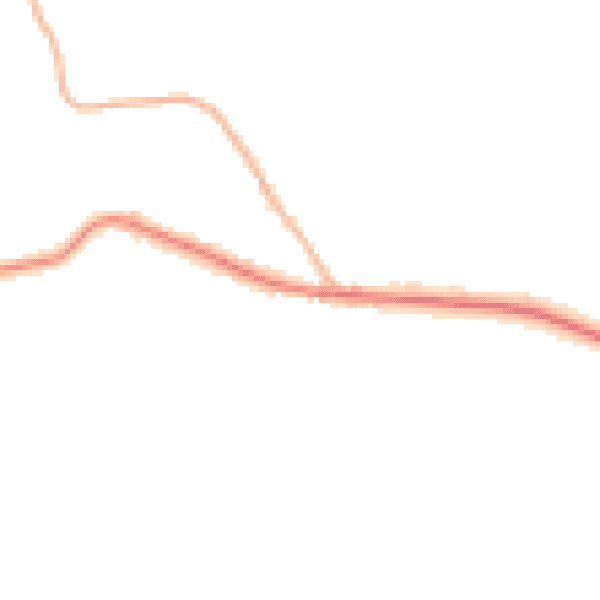 Night-time road noise heatmap for TN17 1DT