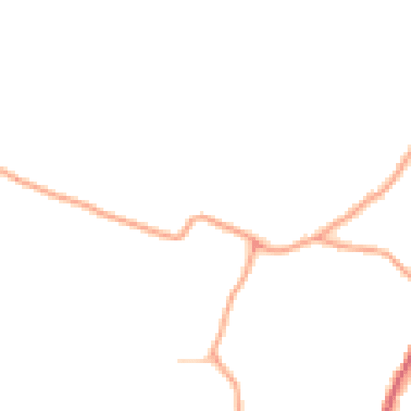 Daytime road noise heatmap for TN17 1ER