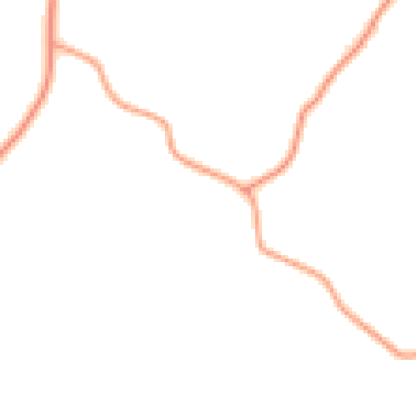 Daytime road noise heatmap for TN17 2AZ