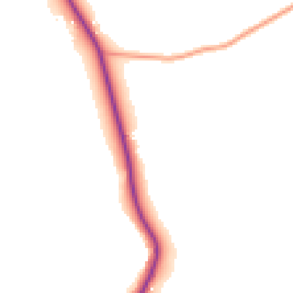 Daytime road noise heatmap for TN17 2BJ
