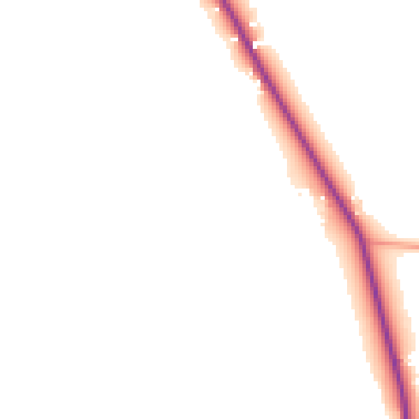 Daytime road noise heatmap for TN17 2BP