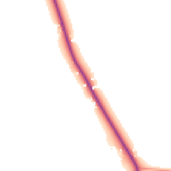 Daytime road noise heatmap for TN17 2BX